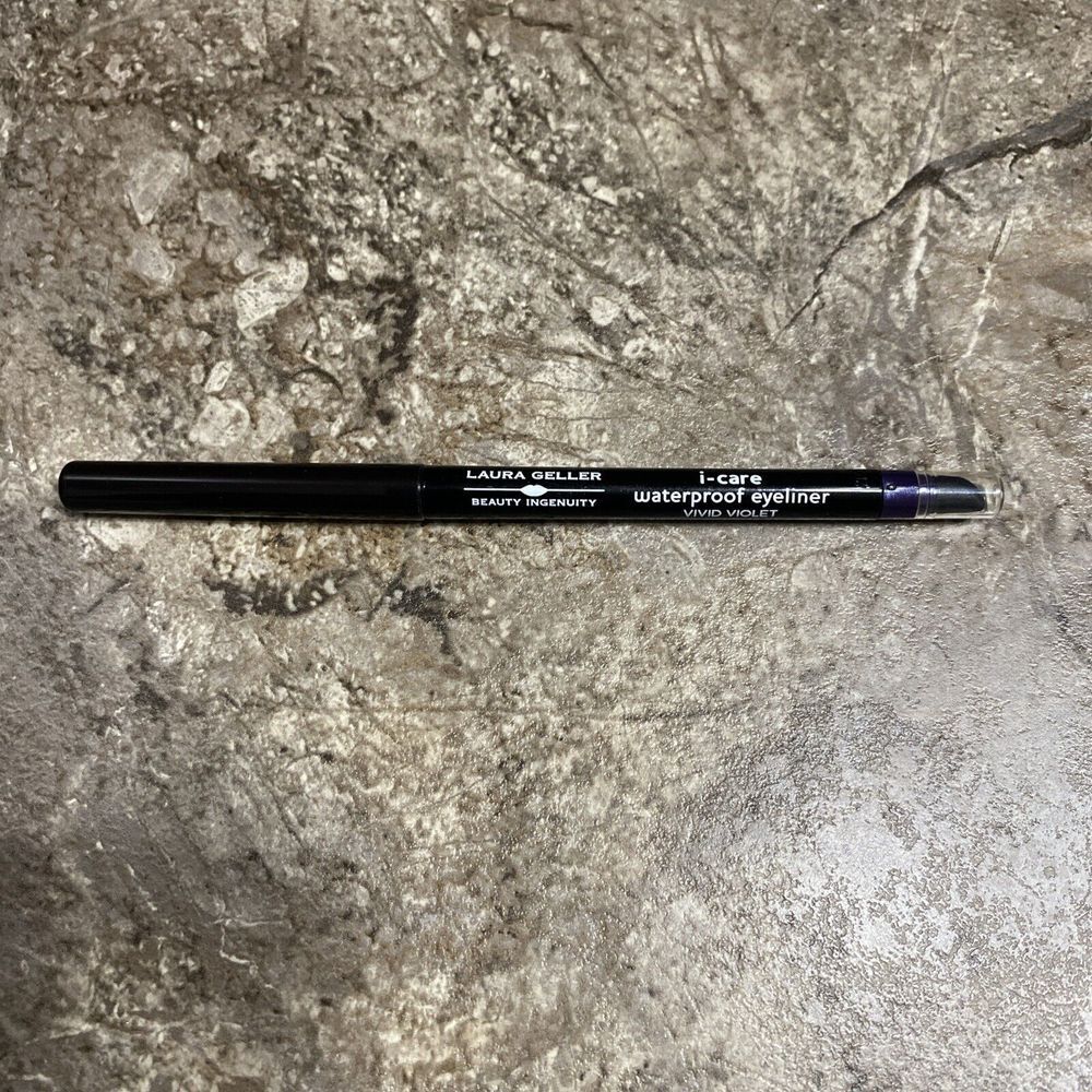 LAURA GELLER i-care Waterproof Eyeliner Vivid Violet .012 Oz Full Size New